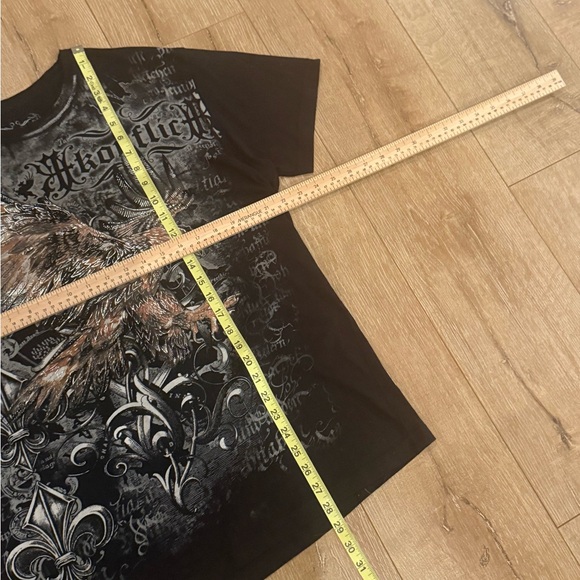 Y2K Konflic Black/Golden Eagle Tee - Picture 6 of 6